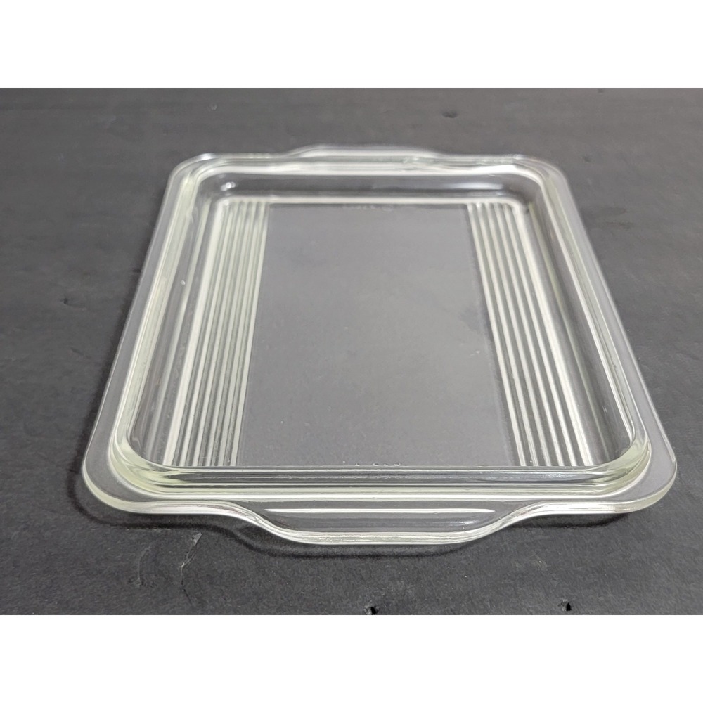 Vintage Pyrex 1.5 QT 503-C Clear Dish Lid Ribbed Center Glass Replacement